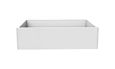 American Imaginations AI-29208 33 pouces Évier de cuisine composé de granit blanc approuvé par CSA W avec finition composée de granit et calibre 16