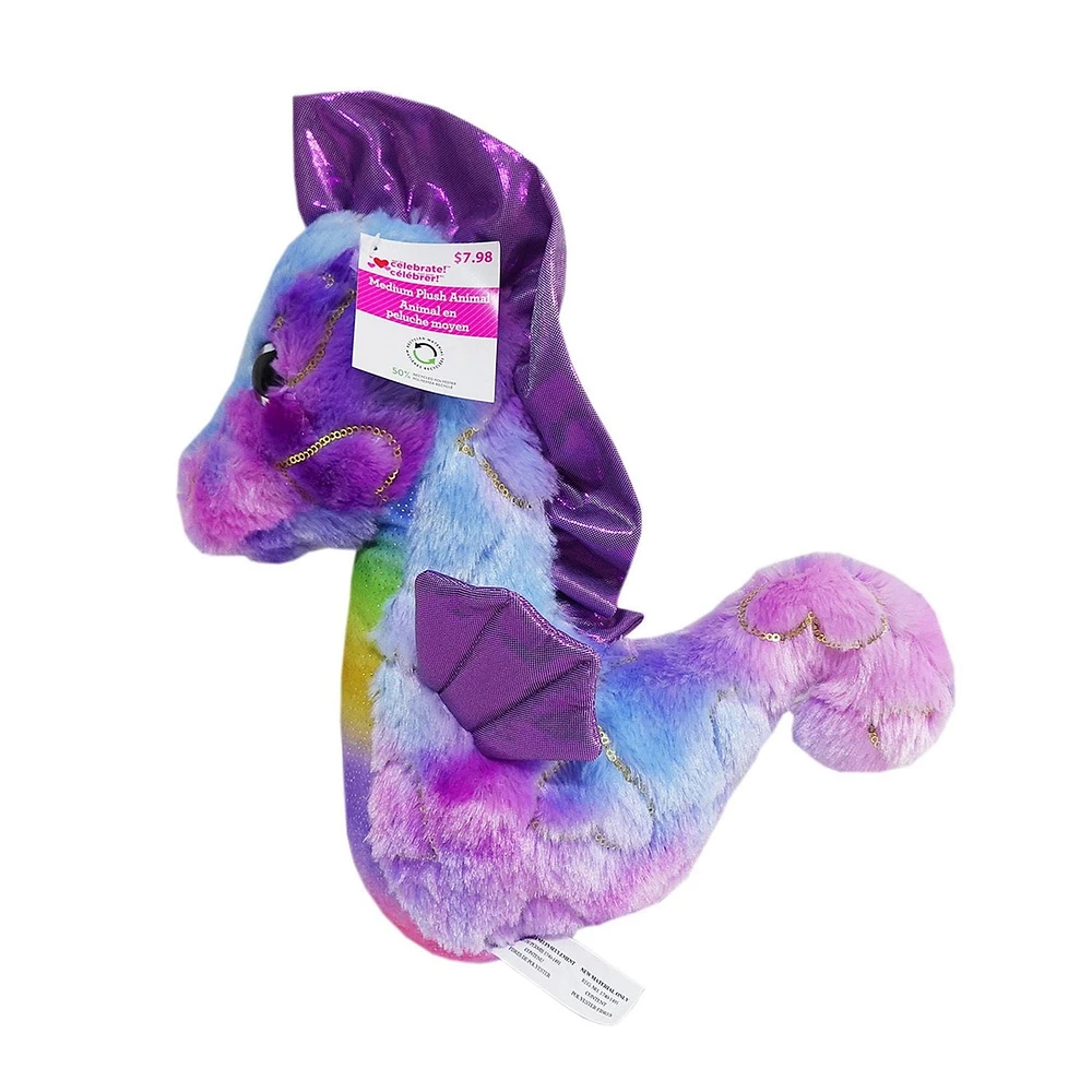 Way To Celebrate Medium Sealife Seahorse Plush,12inch