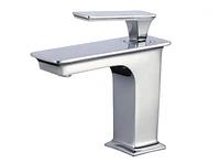 American Imaginations 17.5-in. W Above Counter White Bathroom Vessel Sink Set For 1 Hole Right Faucet AI