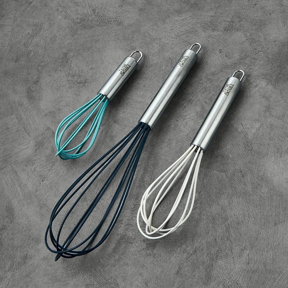 Thyme & Table 3-Piece Silicone Whisk Set, Whisk Set