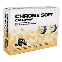 12 Balles Callaway Chrome Soft, #10177 12 balles de golf recyclées