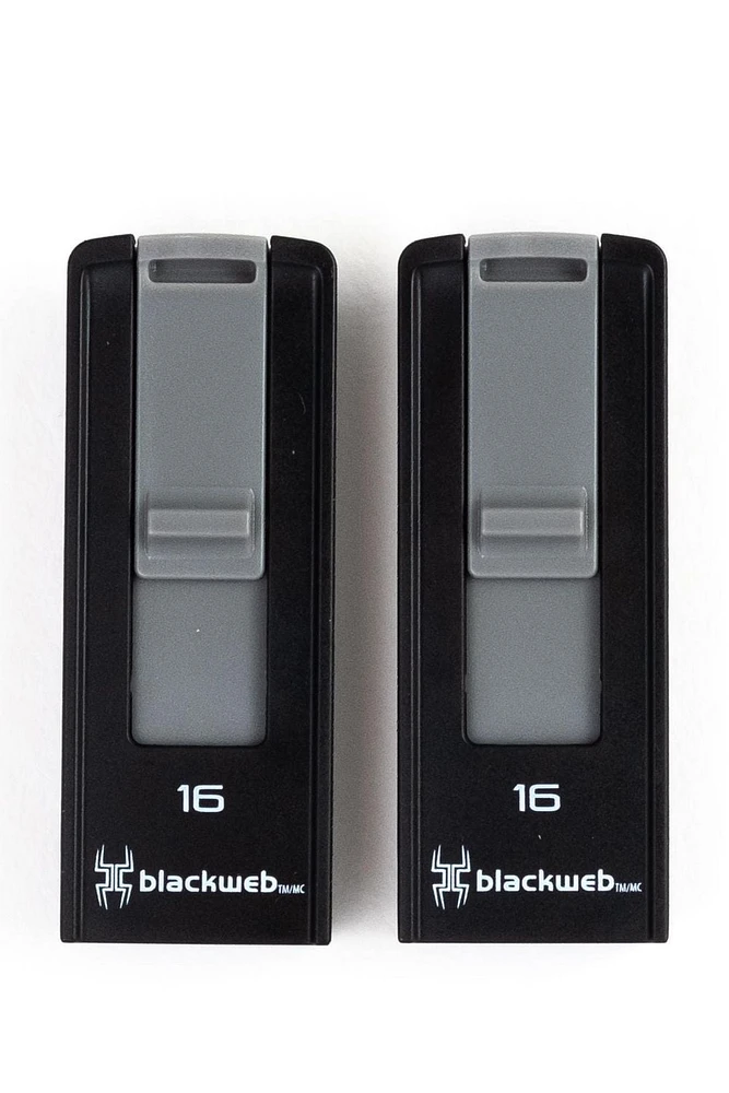 USB3.0 B253 SLIDE 16GB 2-Pack BLACKWEB