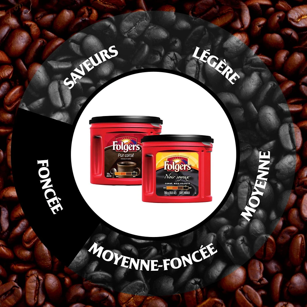 Folgers Black Silk Ground Coffee 750g