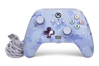 Manette câblée améliorée de PowerA pour Xbox Series X|S - Camo violet XboxX