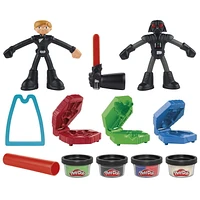 Play-Doh Star Wars Squish & Slice Lightsabers 4 Inch Action Figure Set, Ages 4 and up