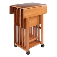 Winsome Ensemble de tables à collation Winsome Sophia 5 pièces, Teck