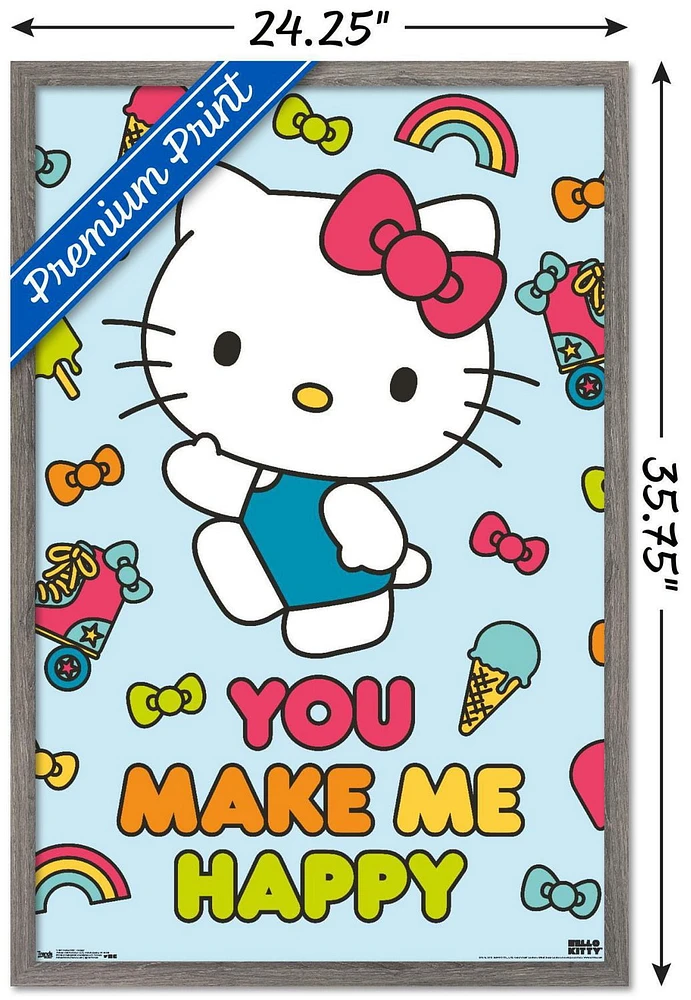 Hello Kitty - Happy Wall Poster