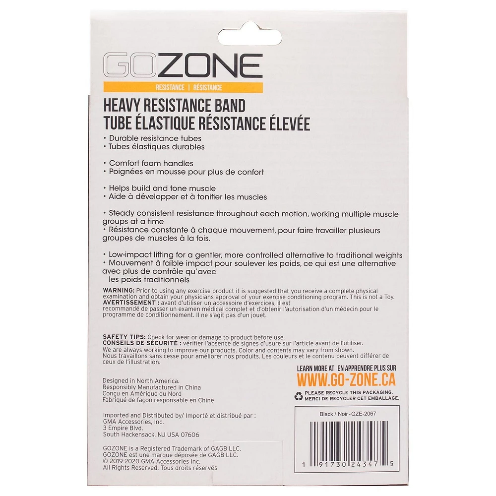 GoZone Resistance Band, With foam grip handles
