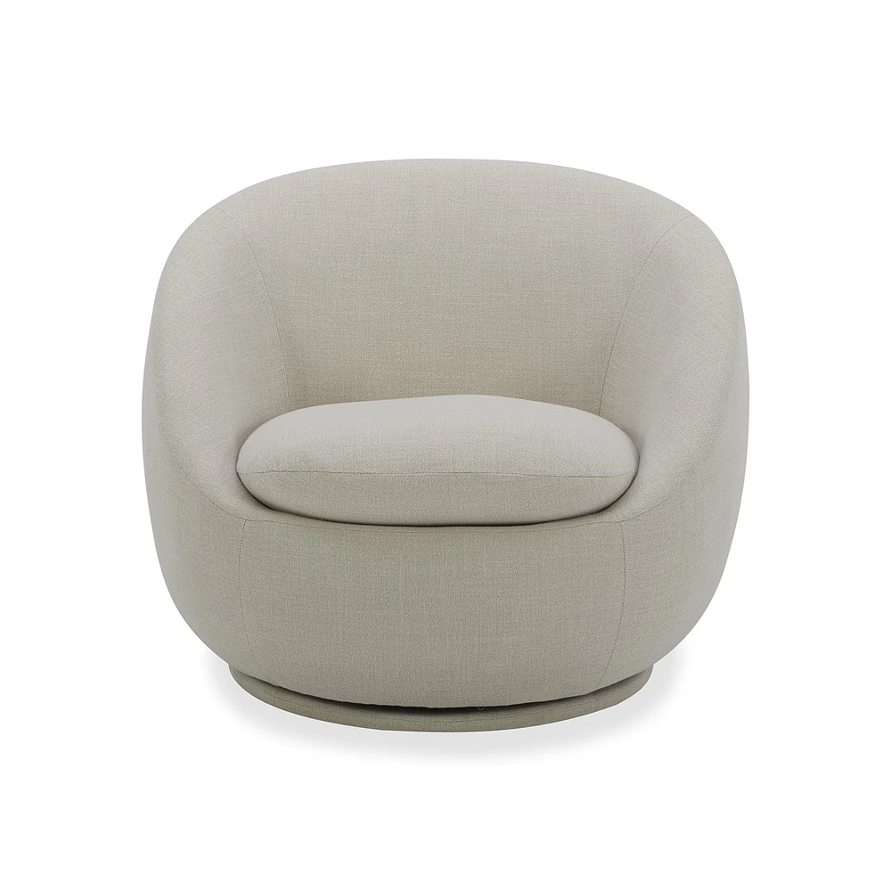 Better Homes & Gardens Mira Swivel Chair, Linen, Better Homes & Gardens Mira Swivel Chair, LinenSoft linen fabric provides lasting comfort360-degree swivel base for easy movement