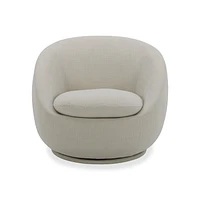 Better Homes & Gardens Mira Swivel Chair, Linen, Better Homes & Gardens Mira Swivel Chair, LinenSoft linen fabric provides lasting comfort360-degree swivel base for easy movement