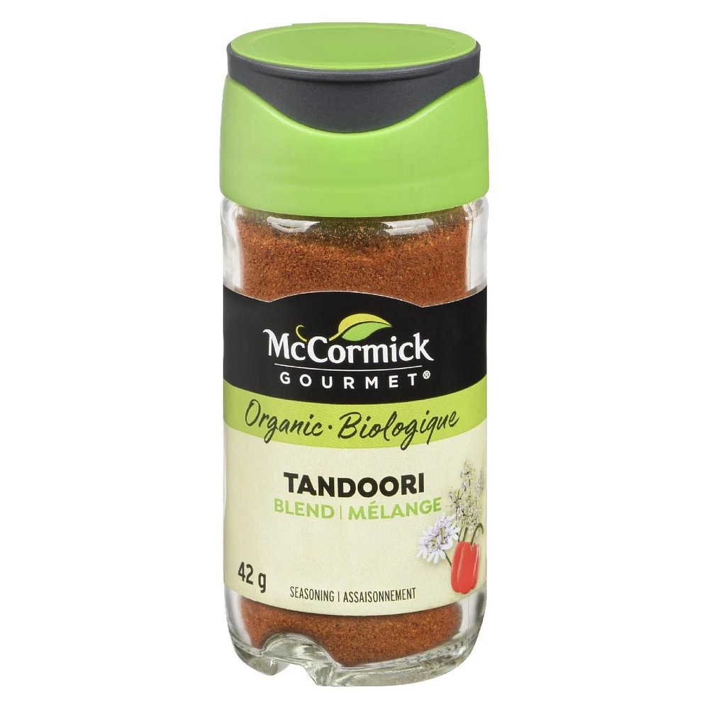 McCormick Gourmet, Organic Tandoori Seasoning, 42g, New Bottle Peak Freshness