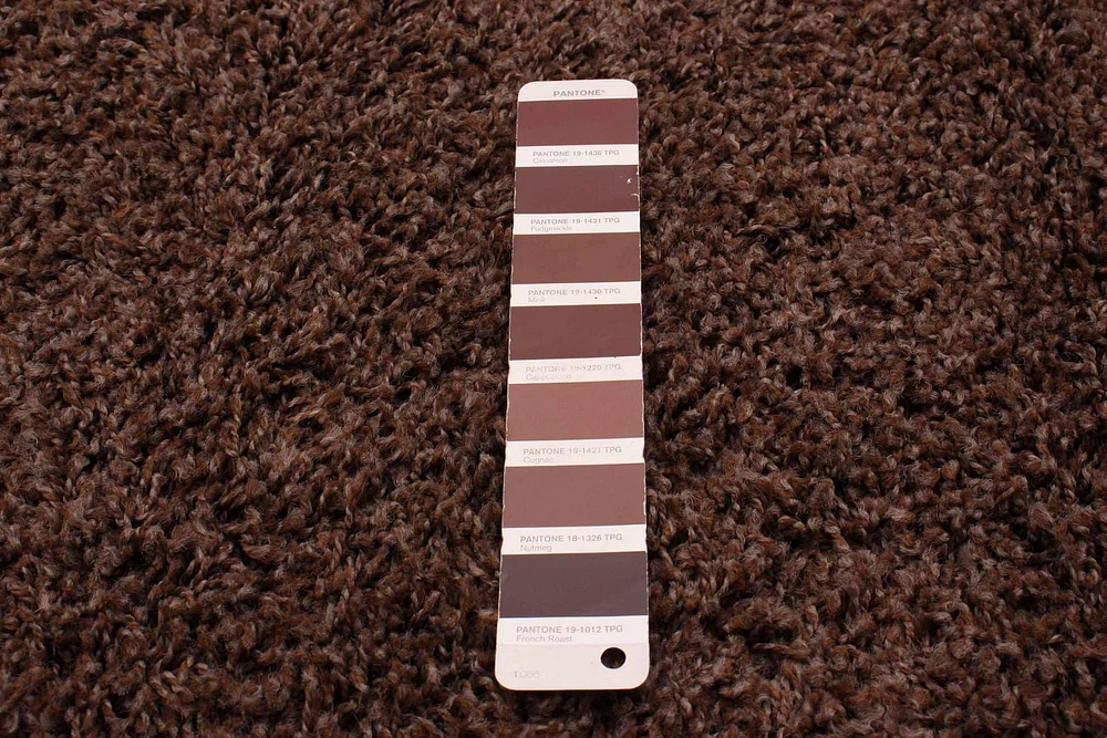 ECARPET Lotus Mod Dark Brown Shag 4'0" x 5'8"