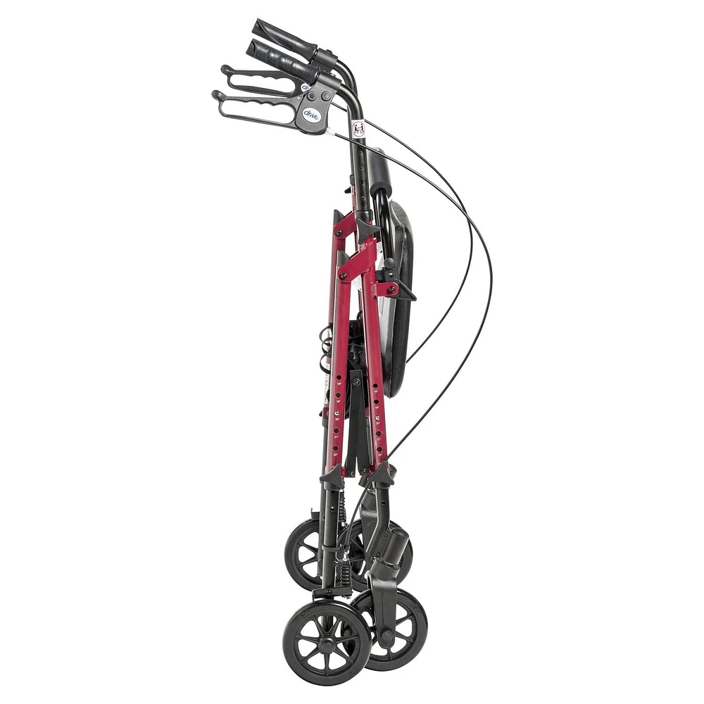 Déambulateur à roulettes de 15,24 cm (6 po) et à hauteur réglable de Drive Medical Déambulateur à roulettes