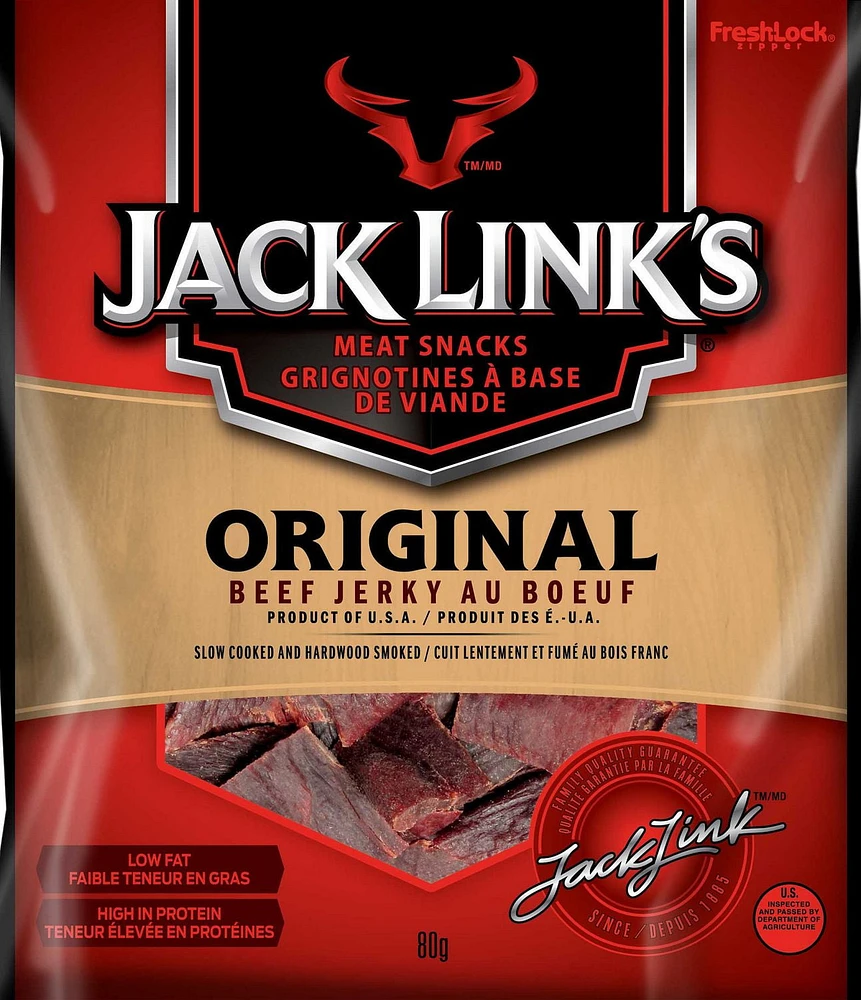 JACK LINK'S ORIGINAL BEEF JERKY 80G, JL ORIGINAL BEEF JERKY 80G