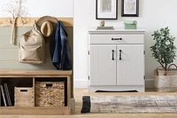 Armoire de rangement avec 1 tiroir et 2 portes de la collection Farnel South Shore