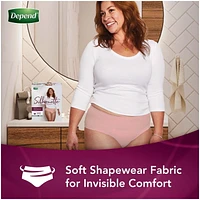 Culottes d’incontinence Depend Silhouette pour femmes, absorption maximale, G, rose, emballage de 20 DEPEND SIL MAX L 20