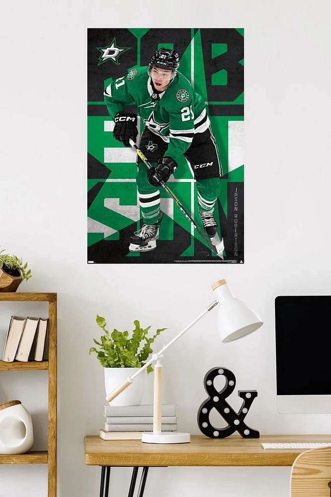 NHL Dallas Stars - Jason Robertson 23 Wall Poster, 22.375" x 34"