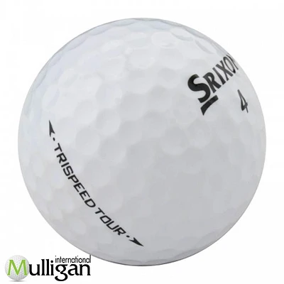 Mulligan - 60 balles de golf récupérées Srixon TriSpeed Tour 4A, Blanc