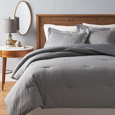 Ensemble d'édredon 3 pièces HT Restorative - King Grey Ensemble d'édredon 3 pièces King