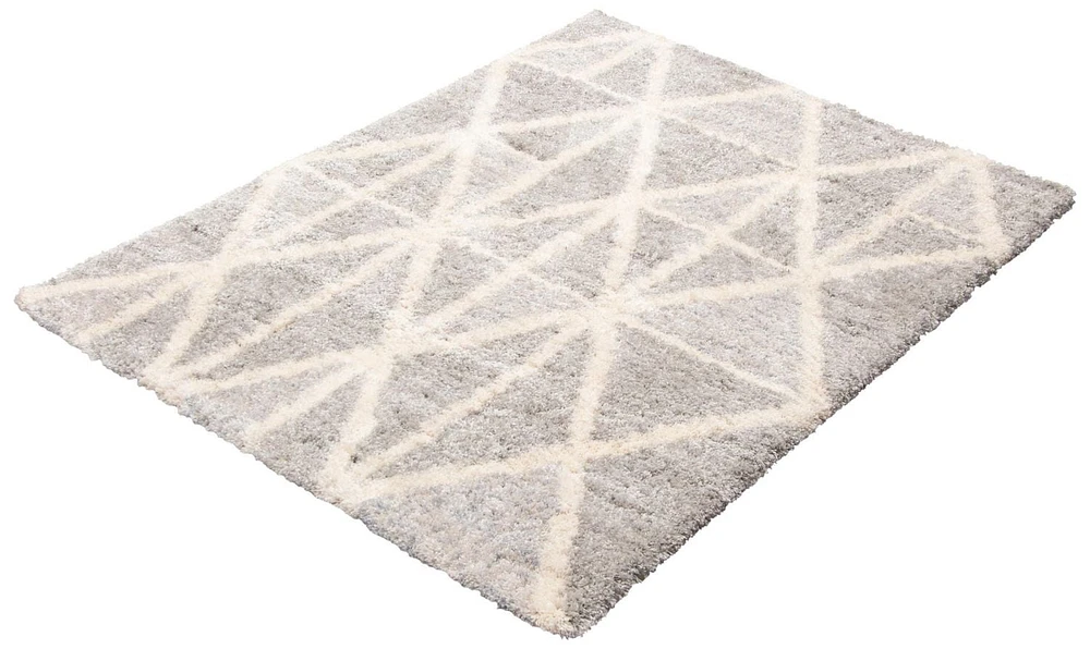 ECARPET Geometric Indoor Frieze Area Rug, Ultra Soft & Plush Lova Collection