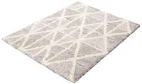 ECARPET Geometric Indoor Frieze Area Rug, Ultra Soft & Plush Lova Collection