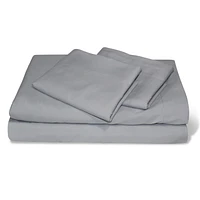 Wabasso 4pc Grey Sheet Set Twin