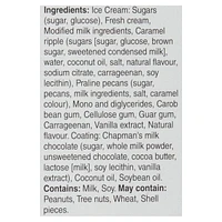 Chapman's Canadian Collection Caramel Praline Bumpy Ice Cream Bar, 8 x 55mL