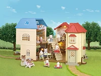 Ensemble-cadeau de la terrasse bleu azur Calico Critters – Maisonnette de collection avec figurines, meuble et accessoires