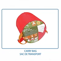Sac de couchage rectangulaire Ozark Trail 10C, 183cm(L) x76.2cm" (L), note température +50℉/+10℃, extérieur en polyester, Rouge 183cm(L) x76.2cm" (L)