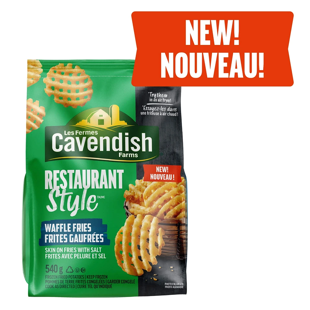 Cavendish Farms Restaurant Style Waffle Fries, 540g