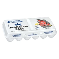 Harman gros oeufs blancs paquet de 18