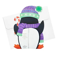 Carte en relief de Noël – Nid d'abeilles – Paper Wonder de Hallmark (Pingouin)