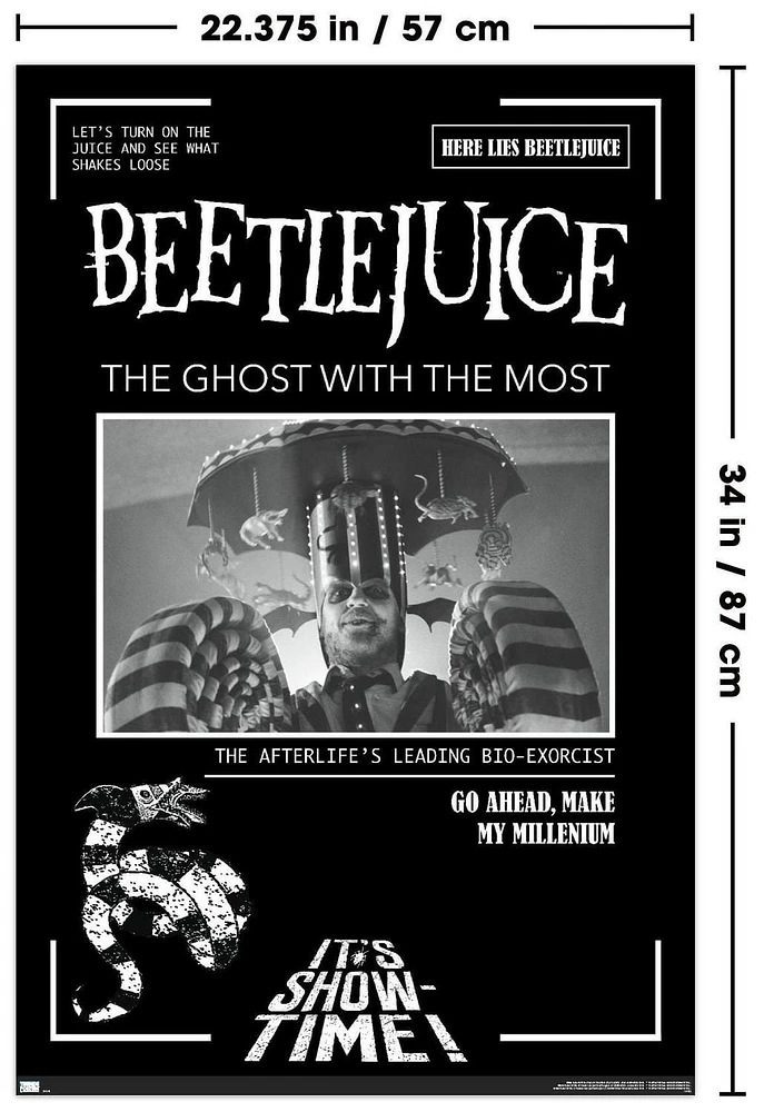Beetlejuice - Show-Time Wall Poster, 22.375" x 34"