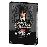 Kellogg's® Wednesday Cookies & Creme Flavour Cereal 227g- Crunchy Chocolatey Spheres, Kellogg's® Wednesday Cookies & Creme Flavour Cereal 227g