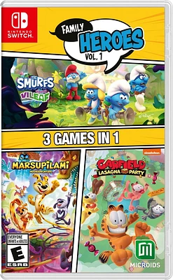 FAMILY HEROES VOLUME 1 (SMURFS, GARFIELD & MARSUPILAMI) SWITCH