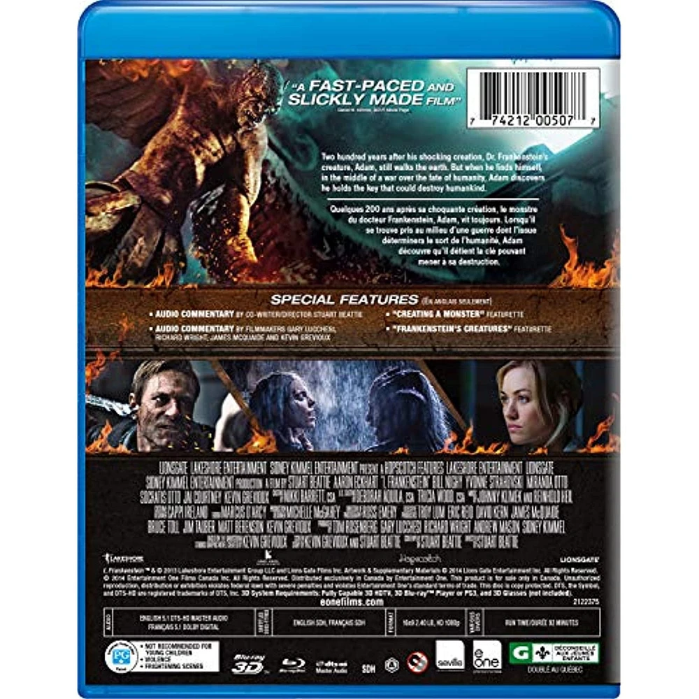I, Frankenstein (3D + 2D Blu-Ray)