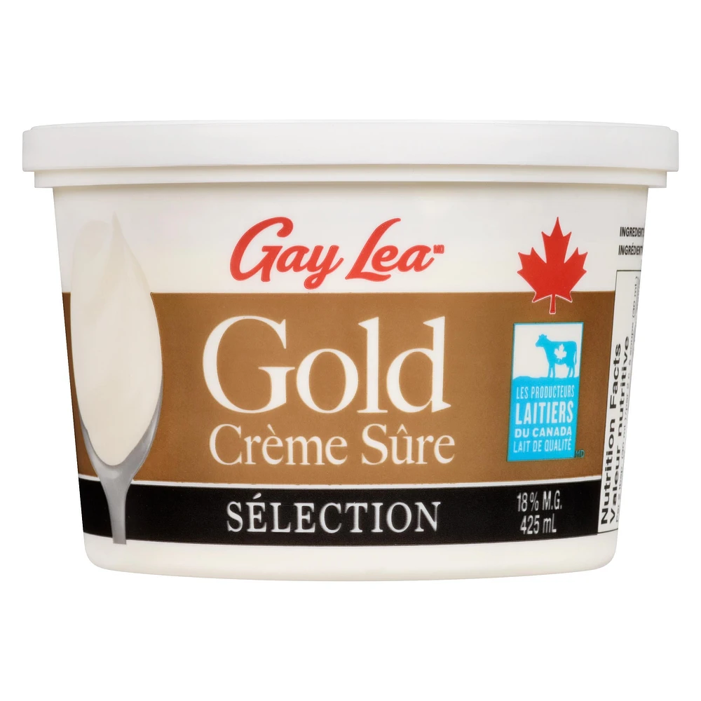 Gay Lea Foods Gay Lea Gold Sour Cream, Premium 425mL