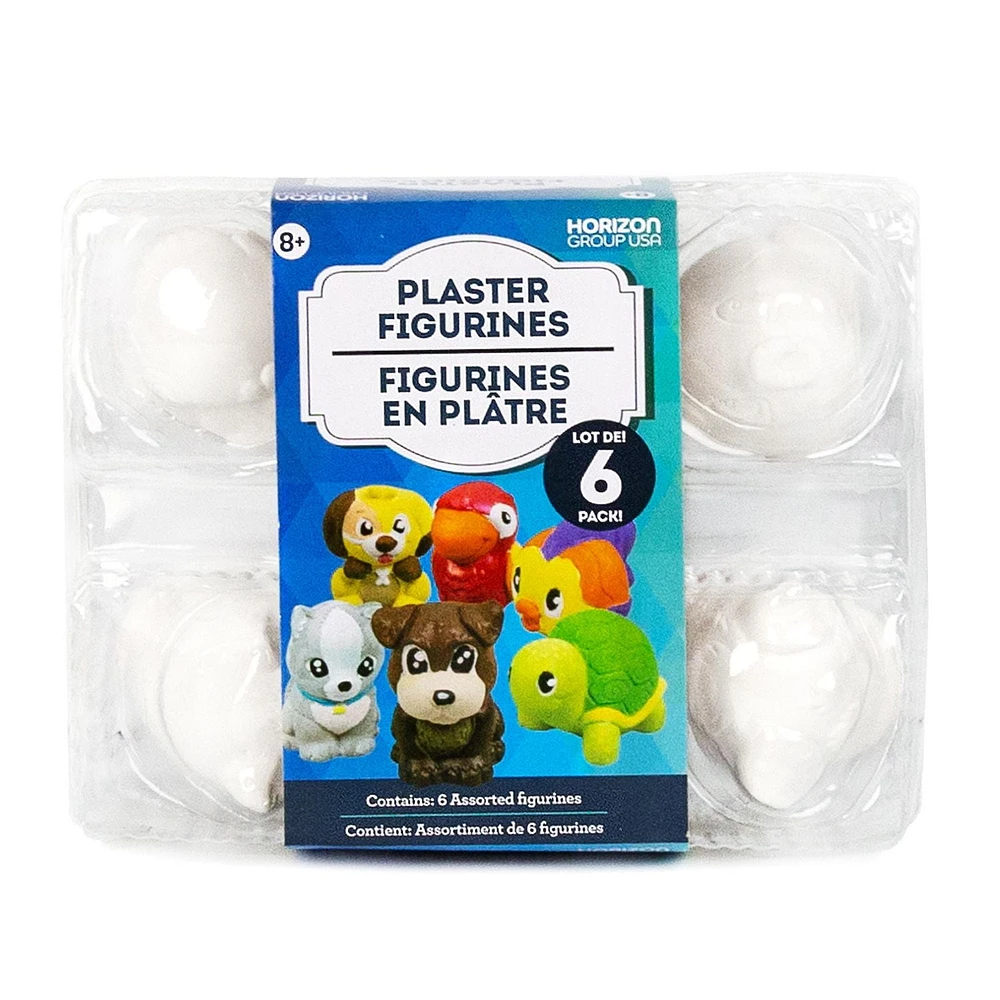 Figurines en plâtre, lot de 6, Horizon Group USA Fourchette d’âge : 6+