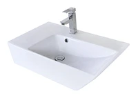 American Imaginations AI-31399 16,5 pouces W au-dessus du navire blanc de compteur pour le perçage de centre de 1 trou