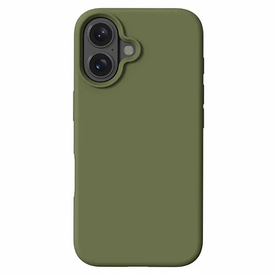 Blu Element Étui en Silicone avec MagSafe Olive pour iPhone 16