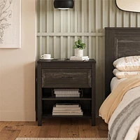 Table de chevet Beaumont d’Ameriwood Home, chêne noir