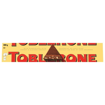 TOBLERONE, Milk Chocolate with Honey and Almond Nougat, Holiday Chocolate, Holiday Gift