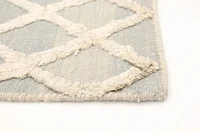 ECARPETGALLERY 5'0" x 8'0" Carved Cambridge Hand Made Area Rug for Living Room, Dining Room and Bedroom in Grey