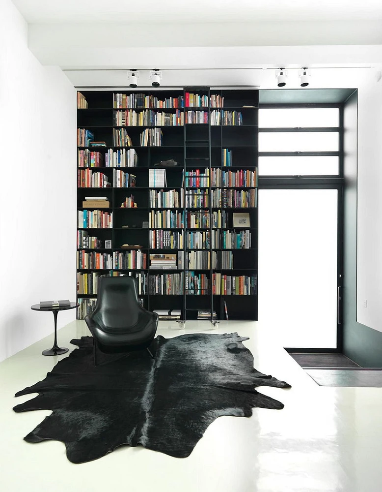 tapis geneva en peau de vache