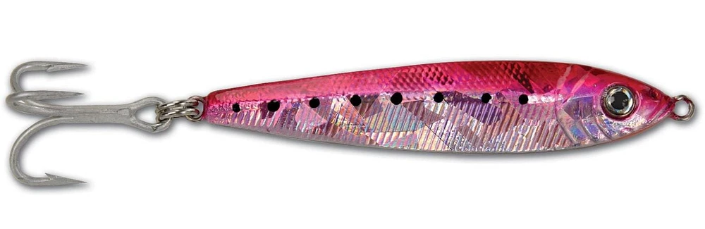 Danielson DAN-JF15-PS-X Leurre Jigfish, 3", 1 1/2 oz, hameçon triple taille 4, rose/argent