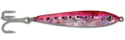 Danielson DAN-JF15-PS-X Leurre Jigfish, 3", 1 1/2 oz, hameçon triple taille 4, rose/argent