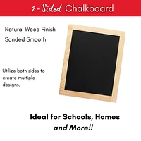 Surfaces en bois Plaid, 22 cm x 27 cm, cadre de tableau noir