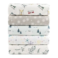 Holiday Flannel Sheet Set, Botanical