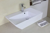 American Imaginations AI-31399 16,5 pouces W au-dessus du navire blanc de compteur pour le perçage de centre de 1 trou