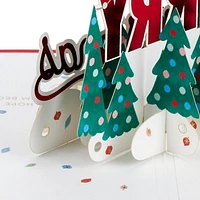 Carte Signature en 3 dimensions de Noël, Paper Wonder de Hallmark (Sapins « Merry Christmas »)